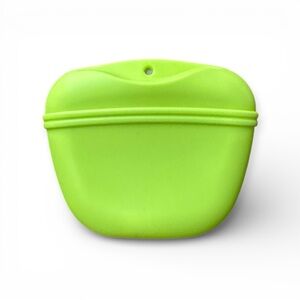 Lime Green Dog Treat Silicone Pouch